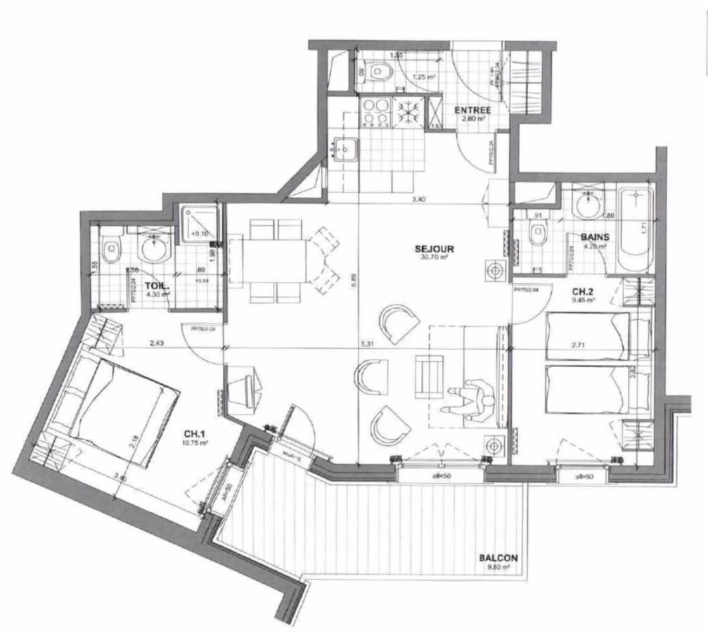 Spacious Ski-In Ski-Out Apartment 4-6 Pax, 161 Sources De Marie Arc 1950 Les Arcs  Екстер'єр фото