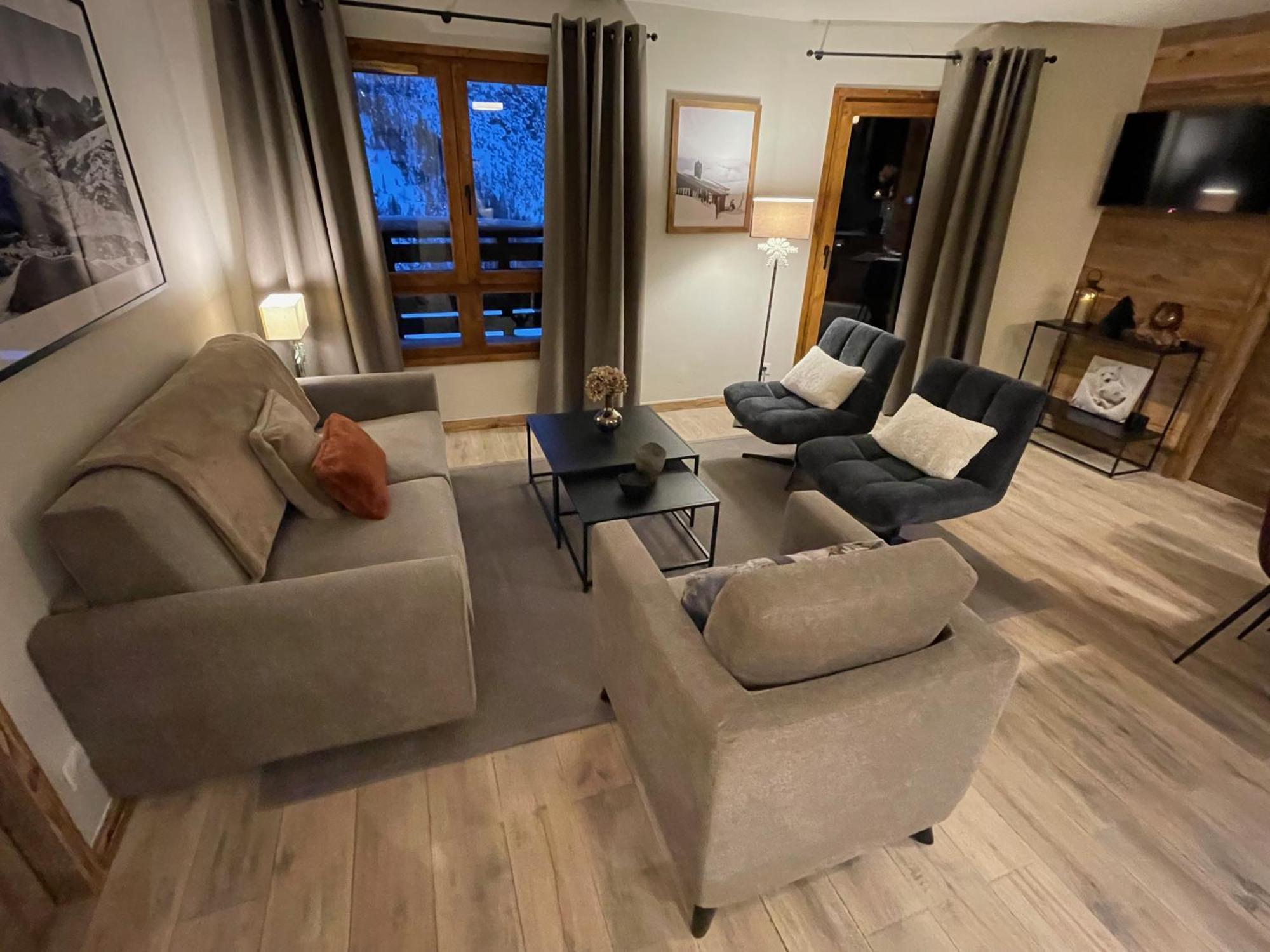 Spacious Ski-In Ski-Out Apartment 4-6 Pax, 161 Sources De Marie Arc 1950 Les Arcs  Екстер'єр фото