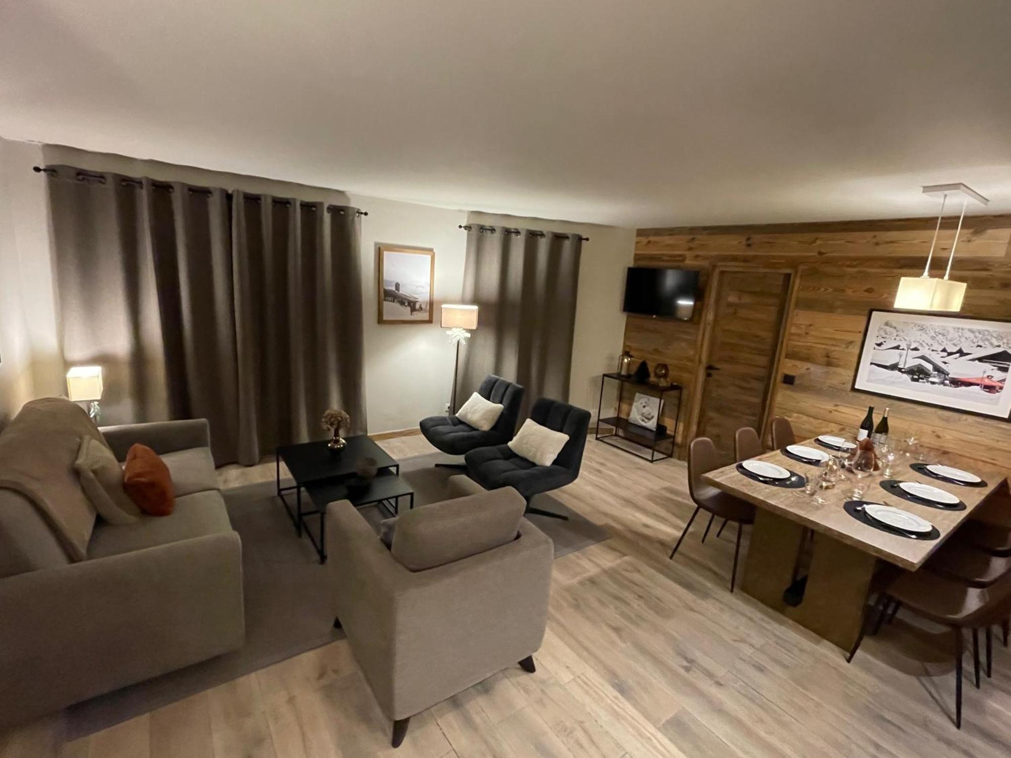 Spacious Ski-In Ski-Out Apartment 4-6 Pax, 161 Sources De Marie Arc 1950 Les Arcs  Екстер'єр фото